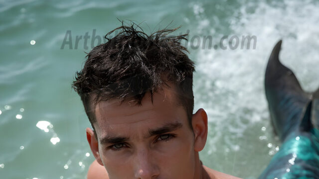 AI-generated HD photos featuring Mermen, The Warriors of the Sea. A collection of over 1,000 AI generated photo images of Mermen Warriors. Shirtless men from all age groups, with slim builds to hot and sexy, muscular body types, and from teenaged boys, to young men, to the handsome Elders. Merman warriors rising from a whirlpool, with a trident in hand, set against a stormy backdrop with dramatic lighting. Vibrant coral reefs, with detailed underwater scenes, highly realistic, with obsidian scales, that shimmer in the sunlight.