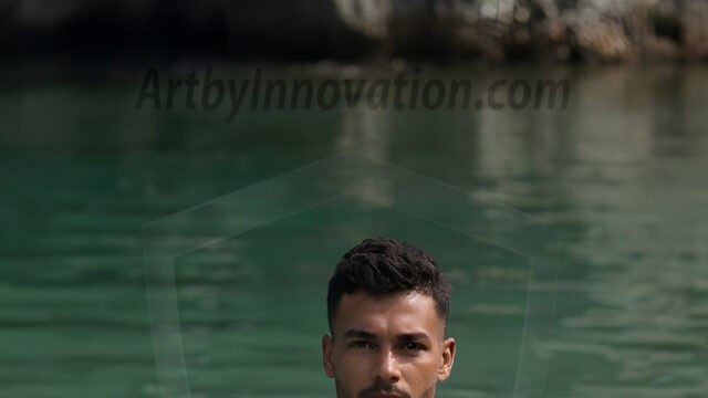 AI-generated HD photos featuring Mermen, The Warriors of the Sea. A collection of over 1,000 AI generated photo images of Mermen Warriors. Shirtless men from all age groups, with slim builds to hot and sexy, muscular body types, and from teenaged boys, to young men, to the handsome Elders. Merman warriors rising from a whirlpool, with a trident in hand, set against a stormy backdrop with dramatic lighting. Vibrant coral reefs, with detailed underwater scenes, highly realistic, with obsidian scales, that shimmer in the sunlight.