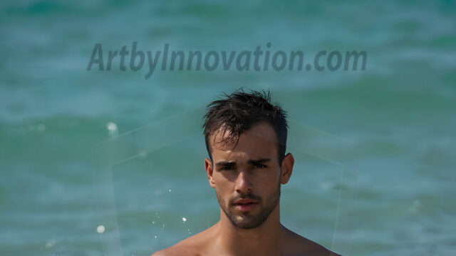 AI-generated HD photos featuring Mermen, The Warriors of the Sea. A collection of over 1,000 AI generated photo images of Mermen Warriors. Shirtless men from all age groups, with slim builds to hot and sexy, muscular body types, and from teenaged boys, to young men, to the handsome Elders. Merman warriors rising from a whirlpool, with a trident in hand, set against a stormy backdrop with dramatic lighting. Vibrant coral reefs, with detailed underwater scenes, highly realistic, with obsidian scales, that shimmer in the sunlight.