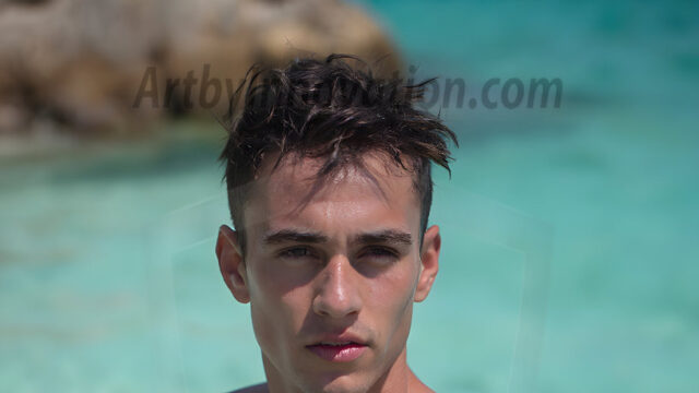 AI-generated HD photos featuring Mermen, The Warriors of the Sea. A collection of over 1,000 AI generated photo images of Mermen Warriors. Shirtless men from all age groups, with slim builds to hot and sexy, muscular body types, and from teenaged boys, to young men, to the handsome Elders. Merman warriors rising from a whirlpool, with a trident in hand, set against a stormy backdrop with dramatic lighting. Vibrant coral reefs, with detailed underwater scenes, highly realistic, with obsidian scales, that shimmer in the sunlight.