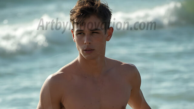 AI-generated HD photos featuring Mermen, The Warriors of the Sea. A collection of over 1,000 AI generated photo images of Mermen Warriors. Shirtless men from all age groups, with slim builds to hot and sexy, muscular body types, and from teenaged boys, to young men, to the handsome Elders. Merman warriors rising from a whirlpool, with a trident in hand, set against a stormy backdrop with dramatic lighting. Vibrant coral reefs, with detailed underwater scenes, highly realistic, with obsidian scales, that shimmer in the sunlight.