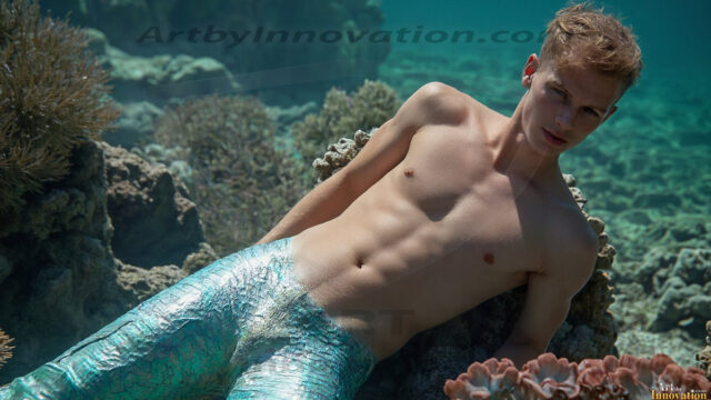 AI-generated HD photos featuring Mermen, The Warriors of the Sea. A collection of over 1,000 AI generated photo images of Mermen Warriors. Shirtless men from all age groups, with slim builds to hot and sexy, muscular body types, and from teenaged boys, to young men, to the handsome Elders. Merman warriors rising from a whirlpool, with a trident in hand, set against a stormy backdrop with dramatic lighting. Vibrant coral reefs, with detailed underwater scenes, highly realistic, with obsidian scales, that shimmer in the sunlight.