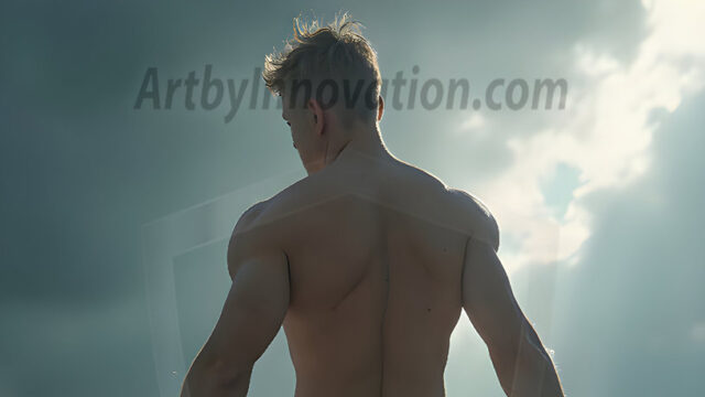 AI-generated HD photos featuring Mermen, The Warriors of the Sea. A collection of over 1,000 AI generated photo images of Mermen Warriors. Shirtless men from all age groups, with slim builds to hot and sexy, muscular body types, and from teenaged boys, to young men, to the handsome Elders. Merman warriors rising from a whirlpool, with a trident in hand, set against a stormy backdrop with dramatic lighting. Vibrant coral reefs, with detailed underwater scenes, highly realistic, with obsidian scales, that shimmer in the sunlight.