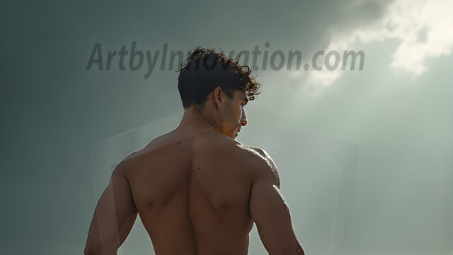 AI-generated HD photos featuring Mermen, The Warriors of the Sea. A collection of over 1,000 AI generated photo images of Mermen Warriors. Shirtless men from all age groups, with slim builds to hot and sexy, muscular body types, and from teenaged boys, to young men, to the handsome Elders. Merman warriors rising from a whirlpool, with a trident in hand, set against a stormy backdrop with dramatic lighting. Vibrant coral reefs, with detailed underwater scenes, highly realistic, with obsidian scales, that shimmer in the sunlight.