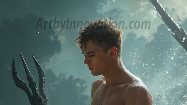 Mermen, The Warriors of the Sea - Male Fantasy Art, brought to life through AI.