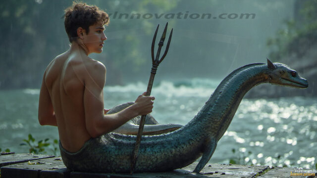 Mermen, The Warriors of the Sea - Male Fantasy Art, brought to life through AI.