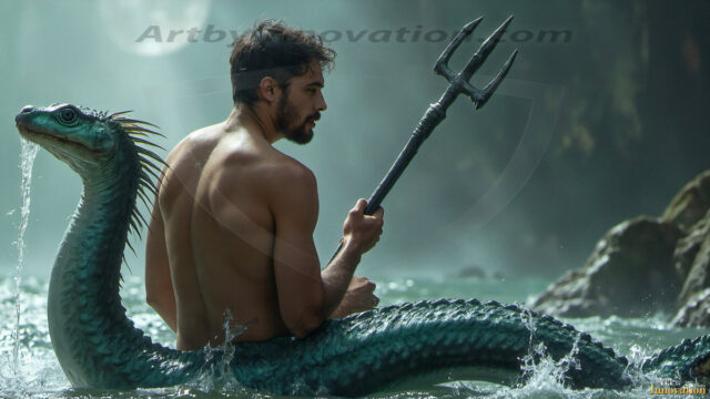 Mermen, The Warriors of the Sea - Male Fantasy Art, brought to life through AI.