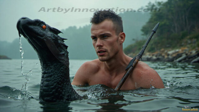 Mermen, The Warriors of the Sea - Male Fantasy Art, brought to life through AI.