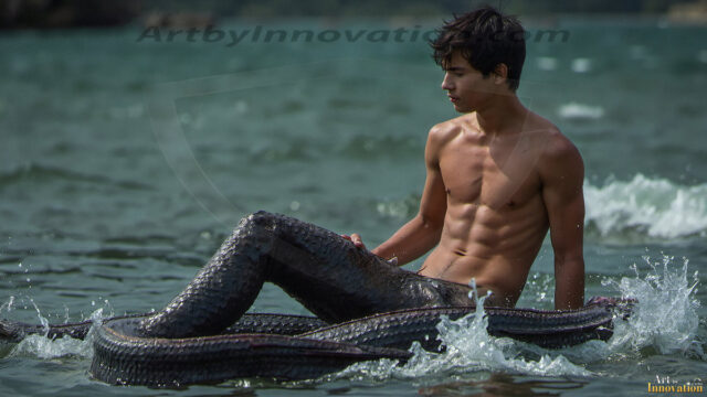 Mermen, The Warriors of the Sea - Male Fantasy Art, brought to life through AI.