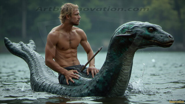 Mermen, The Warriors of the Sea - Male Fantasy Art, brought to life through AI.