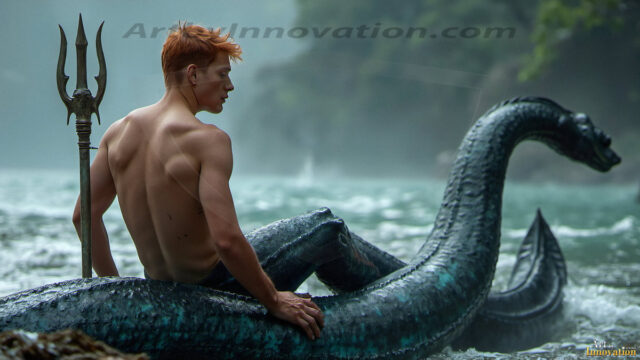 Mermen, The Warriors of the Sea - Male Fantasy Art, brought to life through AI.