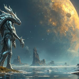 Amazing Alien Life forms and Planets. Fantasy Photographs, by Art by Innovation. Vibrant and detailed, high-resolution quality rendering of fantasy worlds with amazing creatures, both the fauna and flora, that might exist on alien worlds.