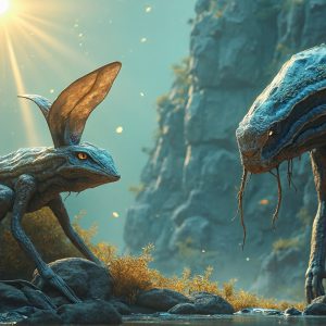 Amazing Alien Life forms and Planets. Fantasy Photographs, by Art by Innovation. Vibrant and detailed, high-resolution quality rendering of fantasy worlds with amazing creatures, both the fauna and flora, that might exist on alien worlds.