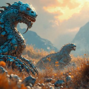 Amazing Alien Life forms and Planets. Fantasy Photographs, by Art by Innovation. Vibrant and detailed, high-resolution quality rendering of fantasy worlds with amazing creatures, both the fauna and flora, that might exist on alien worlds.