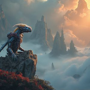 Amazing Alien Life forms and Planets. Fantasy Photographs, by Art by Innovation. Vibrant and detailed, high-resolution quality rendering of fantasy worlds with amazing creatures, both the fauna and flora, that might exist on alien worlds.