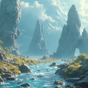 Amazing Alien Life forms and Planets. Fantasy Photographs, by Art by Innovation. Vibrant and detailed, high-resolution quality rendering of fantasy worlds with amazing creatures, both the fauna and flora, that might exist on alien worlds.