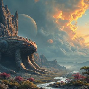 Amazing Alien Life forms and Planets. Fantasy Photographs, by Art by Innovation. Vibrant and detailed, high-resolution quality rendering of fantasy worlds with amazing creatures, both the fauna and flora, that might exist on alien worlds.