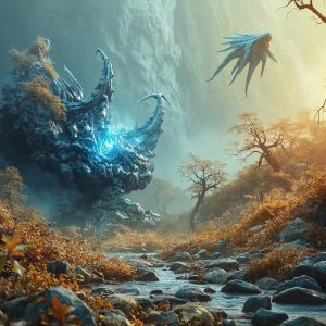 Amazing Alien Life forms and Planets. Fantasy Photographs, by Art by Innovation. Vibrant and detailed, high-resolution quality rendering of fantasy worlds with amazing creatures, both the fauna and flora, that might exist on alien worlds.