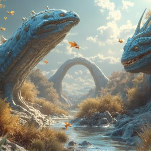 Amazing Alien Life forms and Planets. Fantasy Photographs, by Art by Innovation. Vibrant and detailed, high-resolution quality rendering of fantasy worlds with amazing creatures, both the fauna and flora, that might exist on alien worlds.