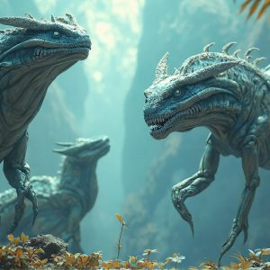 Amazing Alien Life forms and Planets. Fantasy Photographs, by Art by Innovation. Vibrant and detailed, high-resolution quality rendering of fantasy worlds with amazing creatures, both the fauna and flora, that might exist on alien worlds.