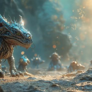 Amazing Alien Life forms and Planets. Fantasy Photographs, by Art by Innovation. Vibrant and detailed, high-resolution quality rendering of fantasy worlds with amazing creatures, both the fauna and flora, that might exist on alien worlds.