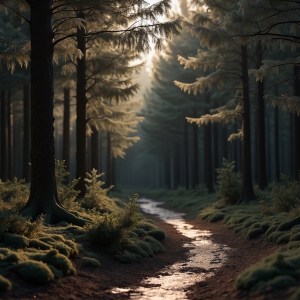 Amazing Digital Graphics Art Collection - Natural Forests Graphic Textures Designs