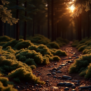 Amazing Digital Graphics Art Collection - Natural Forests Graphic Textures Designs