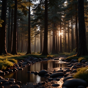 Amazing Digital Graphics Art Collection - Natural Forests Graphic Textures Designs