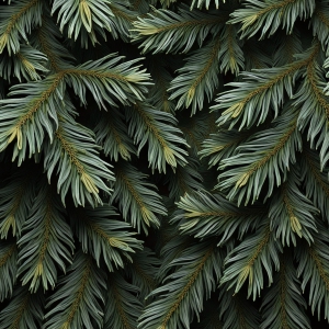 Amazing Digital Graphics Art Collection - Natural Green Pines & Leaves Artistic Graphic Textures Designs