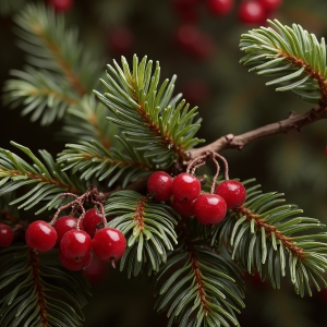 Amazing Digital Graphics Art Collection - Natural Green Pines & Leaves Artistic Graphic Textures Designs