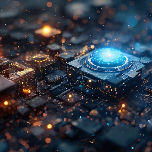 Amazing Graphics Art Collection: Gold, Blue, & Black Technology - HD Desktop Wallpaper & Backgrounds.
