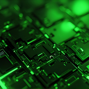 Amazing Graphics Art Collection: Modern Technology Green & Black - HD Desktop Wallpaper & Backgrounds.