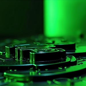 Amazing Graphics Art Collection: Modern Technology Green & Black - HD Desktop Wallpaper & Backgrounds.