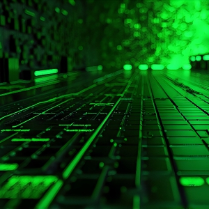 Amazing Graphics Art Collection: Modern Technology Green & Black - HD Desktop Wallpaper & Backgrounds.