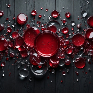 Amazing Digital Graphics Art Collection - Red Artistic Graphic Textures Designs