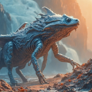 Amazing Alien Life forms and Planets. Fantasy Photographs, by Art by Innovation. Vibrant and detailed, high-resolution quality rendering of fantasy worlds with amazing creatures, both the fauna and flora, that might exist on alien worlds.