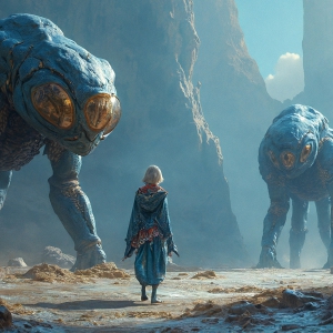 Amazing Alien Life forms and Planets. Fantasy Photographs, by Art by Innovation. Vibrant and detailed, high-resolution quality rendering of fantasy worlds with amazing creatures, both the fauna and flora, that might exist on alien worlds.