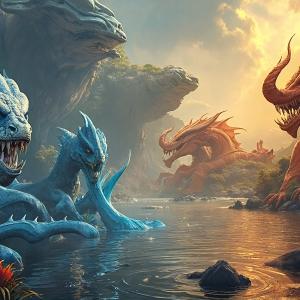 Amazing Alien Life forms and Planets. Fantasy Photographs, by Art by Innovation. Vibrant and detailed, high-resolution quality rendering of fantasy worlds with amazing creatures, both the fauna and flora, that might exist on alien worlds.