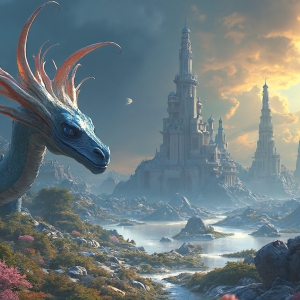 Amazing Alien Life forms and Planets. Fantasy Photographs, by Art by Innovation. Vibrant and detailed, high-resolution quality rendering of fantasy worlds with amazing creatures, both the fauna and flora, that might exist on alien worlds.