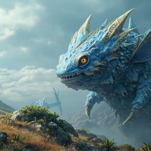 Amazing Alien Life forms and Planets. Fantasy Photographs, by Art by Innovation. Vibrant and detailed, high-resolution quality rendering of fantasy worlds with amazing creatures, both the fauna and flora, that might exist on alien worlds.