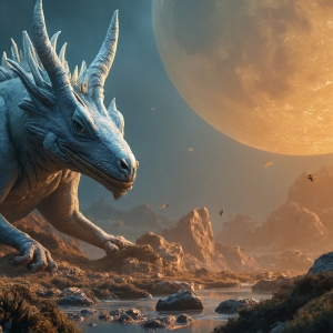 Amazing Alien Life forms and Planets. Fantasy Photographs, by Art by Innovation. Vibrant and detailed, high-resolution quality rendering of fantasy worlds with amazing creatures, both the fauna and flora, that might exist on alien worlds.