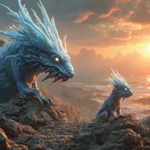 Amazing Alien Life forms and Planets. Fantasy Photographs, by Art by Innovation. Vibrant and detailed, high-resolution quality rendering of fantasy worlds with amazing creatures, both the fauna and flora, that might exist on alien worlds.