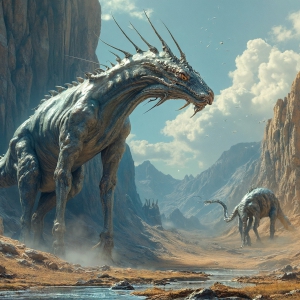 Amazing Alien Life forms and Planets. Fantasy Photographs, by Art by Innovation. Vibrant and detailed, high-resolution quality rendering of fantasy worlds with amazing creatures, both the fauna and flora, that might exist on alien worlds.