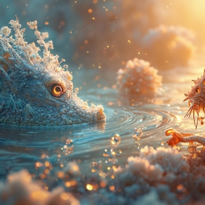 Amazing Alien Life forms and Planets. Fantasy Photographs, by Art by Innovation. Vibrant and detailed, high-resolution quality rendering of fantasy worlds with amazing creatures, both the fauna and flora, that might exist on alien worlds.