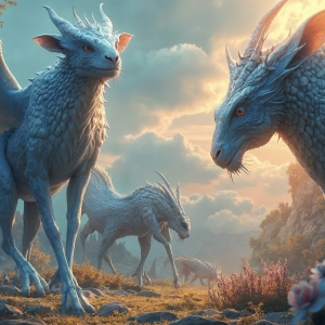 Amazing Alien Life forms and Planets. Fantasy Photographs, by Art by Innovation. Vibrant and detailed, high-resolution quality rendering of fantasy worlds with amazing creatures, both the fauna and flora, that might exist on alien worlds.