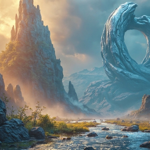 Amazing Alien Life forms and Planets. Fantasy Photographs, by Art by Innovation. Vibrant and detailed, high-resolution quality rendering of fantasy worlds with amazing creatures, both the fauna and flora, that might exist on alien worlds.