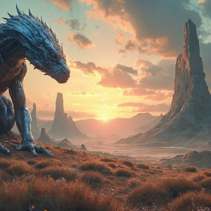 Amazing Alien Life forms and Planets. Fantasy Photographs, by Art by Innovation. Vibrant and detailed, high-resolution quality rendering of fantasy worlds with amazing creatures, both the fauna and flora, that might exist on alien worlds.