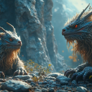 Amazing Alien Life forms and Planets. Fantasy Photographs, by Art by Innovation. Vibrant and detailed, high-resolution quality rendering of fantasy worlds with amazing creatures, both the fauna and flora, that might exist on alien worlds.