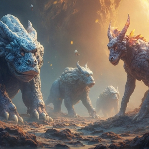 Amazing Alien Life forms and Planets. Fantasy Photographs, by Art by Innovation. Vibrant and detailed, high-resolution quality rendering of fantasy worlds with amazing creatures, both the fauna and flora, that might exist on alien worlds.