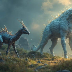 Amazing Alien Life forms and Planets. Fantasy Photographs, by Art by Innovation. Vibrant and detailed, high-resolution quality rendering of fantasy worlds with amazing creatures, both the fauna and flora, that might exist on alien worlds.